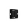 Shelly wall switch 4 -  intrerupator cvadruplu pentru relee smart Shelly (negru)