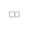 Shelly wall frame 2 -  rama dubla pentru intrerupatoarele Shelly (alba)