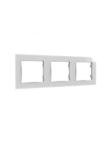 Shelly wall frame 3 -  rama tripla pentru intrerupatoarele Shelly (alba)
