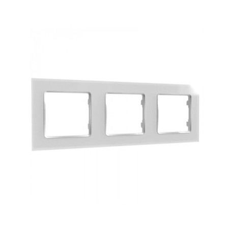Shelly wall frame 3 -  rama tripla pentru intrerupatoarele Shelly (alba)