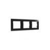Shelly wall frame 3 -  rama tripla pentru intrerupatoarele Shelly (negra)