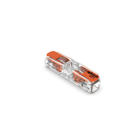Conector legături rapide cu manetă, 2 poli, Wago 221-2411
