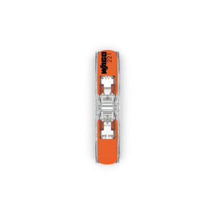 Conector legături rapide cu manetă, 2 poli, Wago 221-2411
