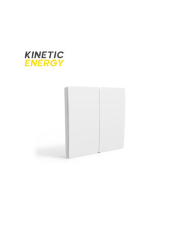 KIT Întrerupător dublu wireless/ fără fir cu revenire + Controller cu 2 canale 2*5A RF433 Kinetic Energy