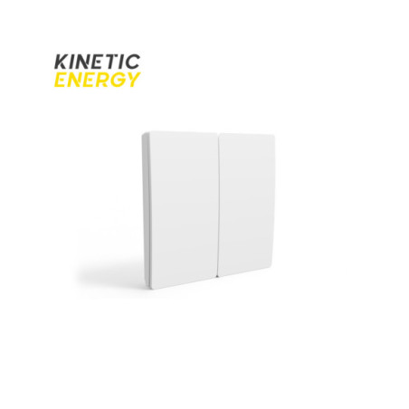 KIT Întrerupător dublu wireless/ fără fir cu revenire + Controller cu 2 canale 2*5A RF433 Kinetic Energy