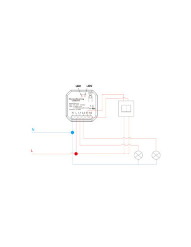 Controller Kinetic Energy 2 canale 2x5A  WiFi + RF433 TUYA (cu nul)