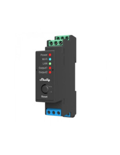 Shelly Pro 2 - releu 2 canale, 2x 16A, WiFi, LAN, Bluetooth