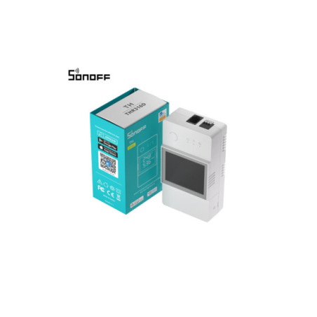 Sonoff TH16 Elite R3 - releu smart WiFi temperatura si umiditate cu display (230V/16A si dry contact NO/NC) THR316D