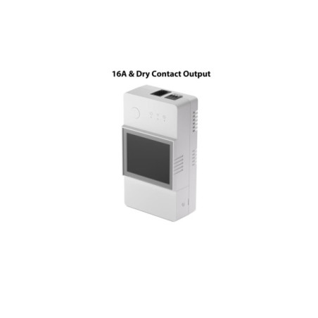 Sonoff TH16 Elite R3 - releu smart WiFi temperatura si umiditate cu display (230V/16A si dry contact NO/NC) THR316D