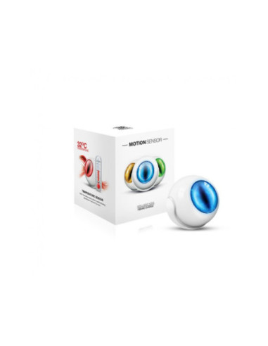 Senzor de miscare multisenzor smart Fibaro FGMS-001 ZW5, PIR 7 m, temperatura, intensitate lumina, accelerometru, Z-Wave Plus