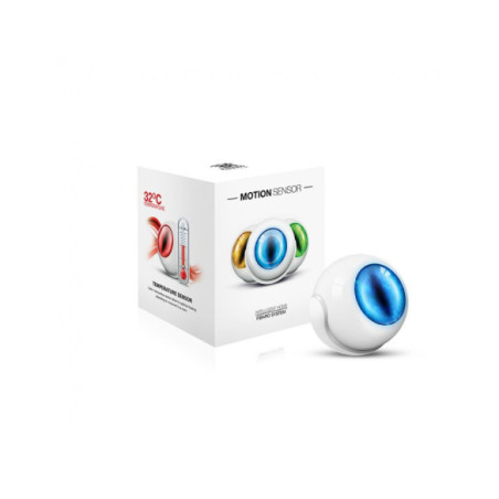 Senzor de miscare multisenzor smart Fibaro FGMS-001 ZW5, PIR 7 m, temperatura, intensitate lumina, accelerometru, Z-Wave Plus