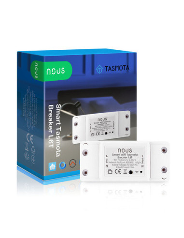 Nous L6T releu 1 canal WiFi Tasmota 10A