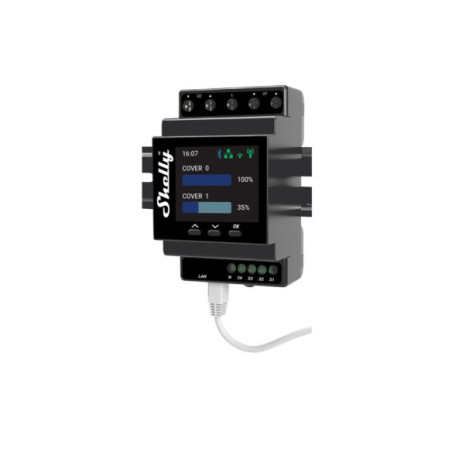 Shelly Pro PM Dual Roller Shutter - releu smart control 2 motoare rulouri/ jaluzele Lan/ WiFi/ Bluetooth