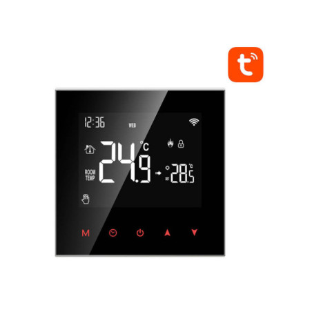 Termostat Smart pentru incalzire termica pe gaz, 3A, Zigbee Tuya