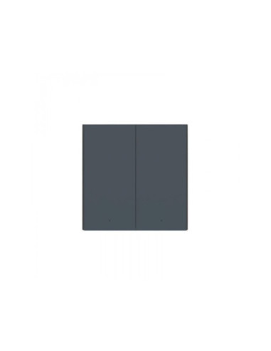 Intrerupator smart dublu cu nul, Zigbee H1 Aqara - Grey