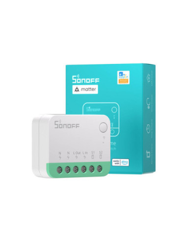 Sonoff Mini R4 Matter - releu 1 canal cu control WiFi compatibil Matter  (HomeKit, SmartThings)