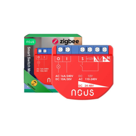 Nous B1Z - modul Smart cu 1 canal Dry Contact Zigbee