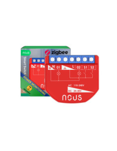 Nous B3Z - modul Smart cu 2 canale cu monitorizare consum Zigbee