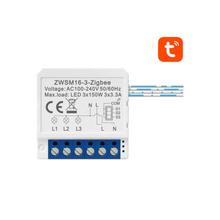 Modul Smart 3 canale Zigbee Avatto Tuya (cu Nul)
