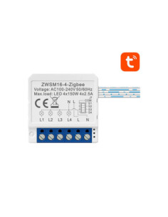 Modul Smart 4 canale Zigbee Avatto Tuya (cu Nul)