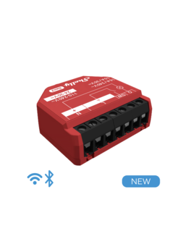 Shelly 1PM Gen3 - releu cu monitorizare consum, 1 canal, 16A, WiFi si Bluetooth