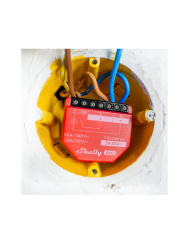 Shelly 1PM Gen3 - releu cu monitorizare consum, 1 canal, 16A, WiFi si Bluetooth