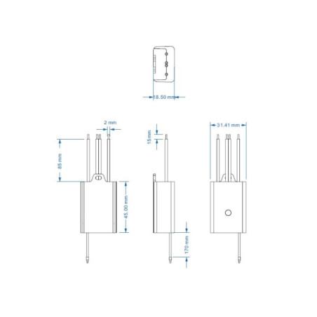 KIT Întrerupător simplu Kinetic Energy + Controller 1 canal, 3A, RF433