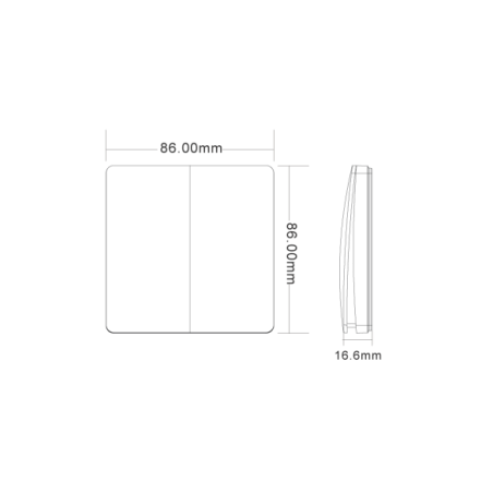KIT Întrerupător simplu Kinetic Energy + Controller 1 canal, 3A, RF433
