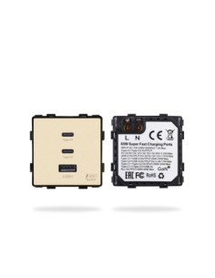 Modul priză USB 2x tip C + 1x tip A 2M, Moono 2