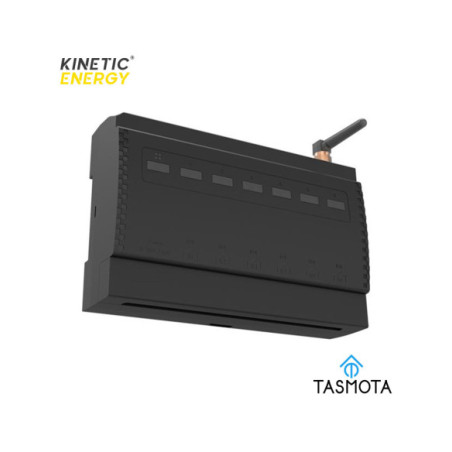 Controller Kinetic Energy TASMOTA, 6 canale, dry contact, 2*10A, 4*5A, WiFi + RF, MQTT
