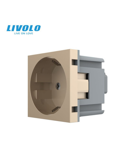 Modul Priză Schuko 16A cu Borne Fără șurub Quick Connect 2M Livolo