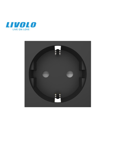 Modul Priză Schuko 16A cu Borne Fără șurub Quick Connect 2M Livolo