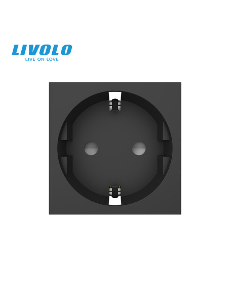 Modul Priză Schuko 16A cu Borne Fără șurub Quick Connect 2M Livolo