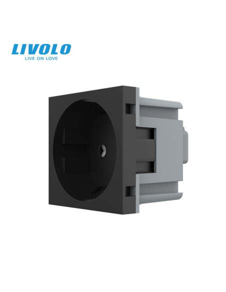 Modul Priză Schuko 16A cu Borne Fără șurub Quick Connect 2M Livolo