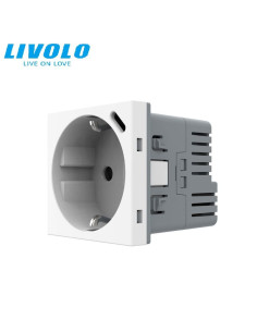 Modul Priză Schuko 16A + USB Tip C 2M Livolo