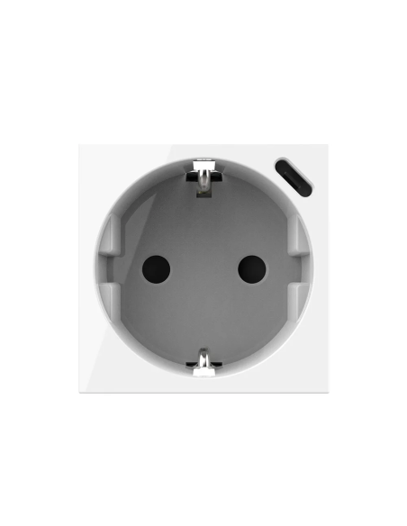 Modul Priză Schuko 16A + USB Tip C 2M Livolo