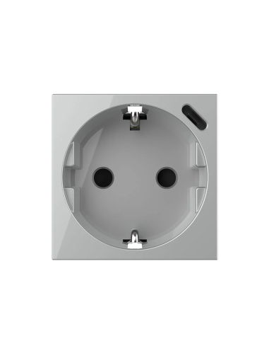 Modul Priză Schuko 16A + USB Tip C 2M Livolo