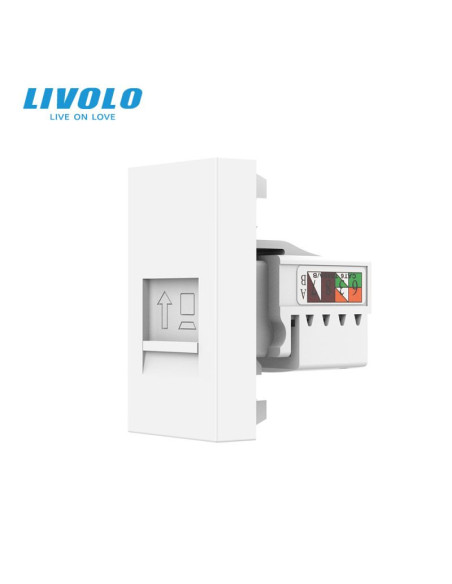 Modul Priză Date RJ45 Cat6 1M Livolo