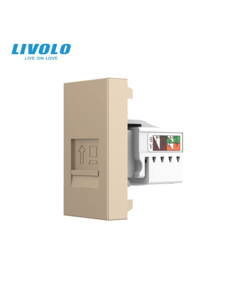 Modul Priză Date RJ45 Cat6 1M Livolo