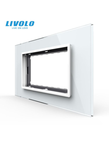 Ramă din sticlă 4M pentru doză 4 module Standard Italian Livolo