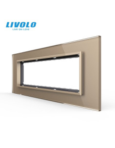 Ramă din sticlă 7M pentru doză 6/7 module Standard Italian Livolo 2