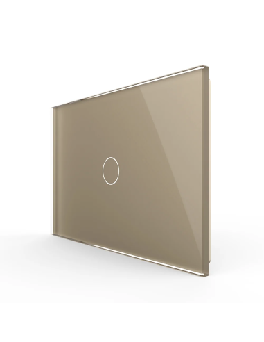 Panou din sticlă pentru Întrerupător Touch simplu pentru doză 3 module Livolo