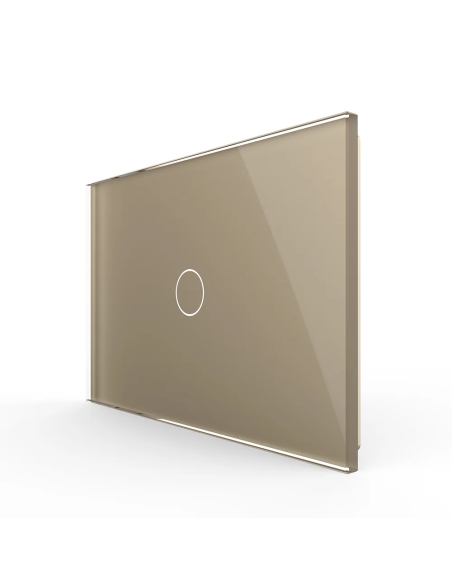 Panou din sticlă pentru Întrerupător Touch simplu pentru doză 3 module Livolo