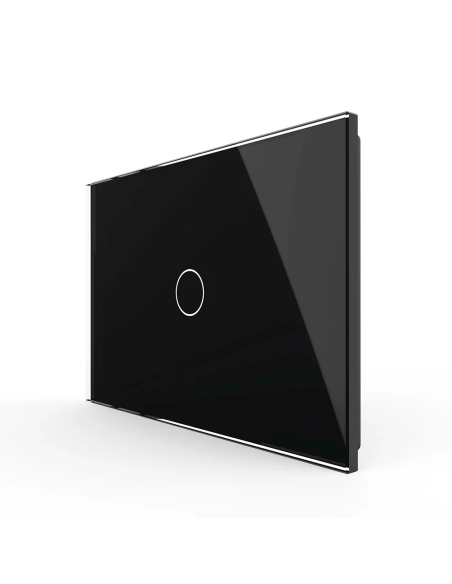 Panou din sticlă pentru Întrerupător Touch simplu pentru doză 3 module Livolo
