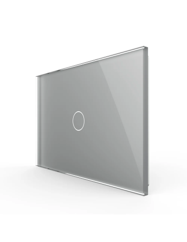 Panou din sticlă pentru Întrerupător Touch simplu pentru doză 3 module Livolo