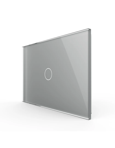 Panou din sticlă pentru Întrerupător Touch simplu pentru doză 3 module Livolo
