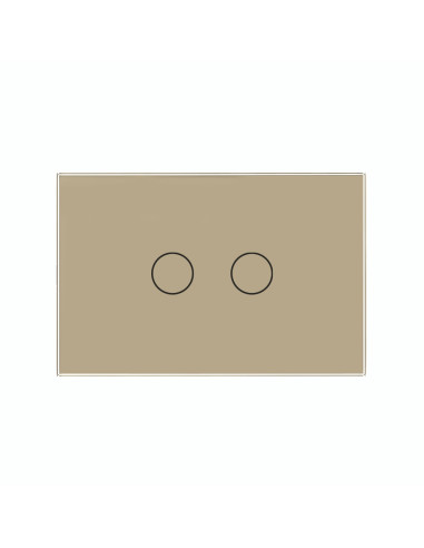 Panou din sticlă pentru Întrerupător Touch dublu pentru doză 3 module Livolo