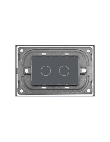 Panou din sticlă pentru Întrerupător Touch dublu pentru doză 3 module Livolo