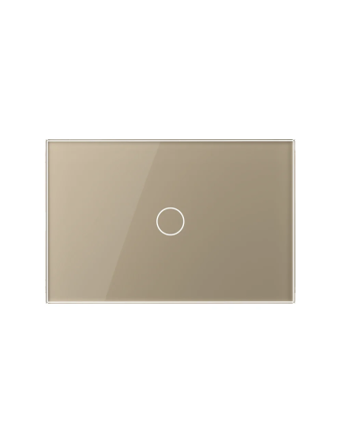 Panou din sticlă pentru Întrerupător Touch simplu pentru doză 3 module Livolo