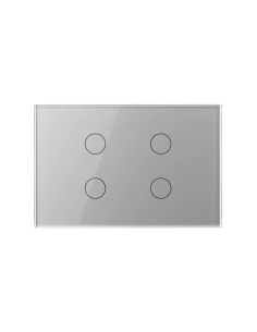 Panou din sticlă pentru Întrerupător Touch Cvadruplu pentru doză 3 module Livolo 2